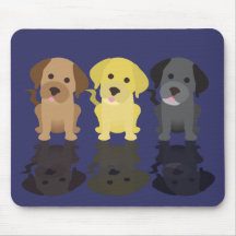 Drei Labrador-Retriever Mauspads