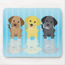 Drei Labrador-Retriever Mousepads