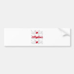 Drei Löwe-St George Kreuz Autosticker