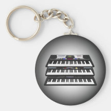 Drei moderne Tastaturen: Synthesizer: Keychain Schlüsselband