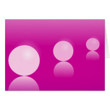 Drei rosa Kugeln Karten