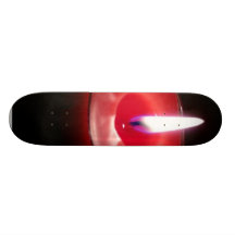 Drei rote Kerzen Bedruckte Skateboarddecks