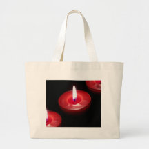 Drei rote Kerzen Taschen