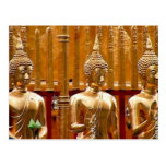 Drei Thailand Buddhas Postkarte