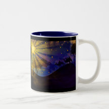 Drei weise Männer u. Weihnachtsstern-Kaffeetasse