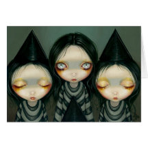 "Drei Witchy Schwester-" Gruß-Karte