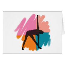 Dreieck-Pose-Yoga-Geschenk Karte