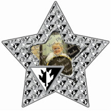 Dreieck-Schildkröte-kundenspezifische Foto-Stern-V Photo Figuren