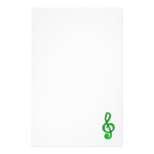 Dreifacher Clef-Grafikdesign hellgrün Druckpapiere