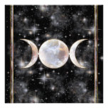 Dreifacher Mond-Mondstein Individuelle Einladungskarte