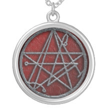 dreifaches necro sigil personalisierte halskette