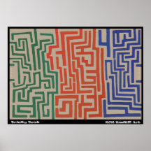 Dreiheits-Grab-Labyrinth Plakat