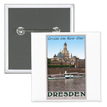 Dresden - auf der Elbe Button