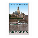 Dresden - auf der Elbe Postkarte