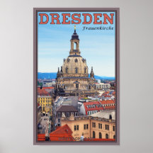 Dresden - Frauenkirche Plakat