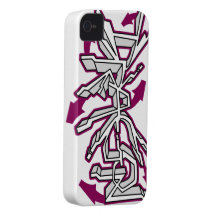 Drgn I Elfenbein (Rot-Violetter) iPhone Kasten Case-Mate iPhone 4 Hülle