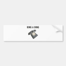 dring a ding auto aufkleber
