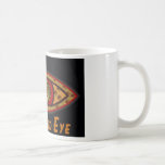 Drittes Auge - schwarzer Druck mit Titel durch Man Kaffee Tasse