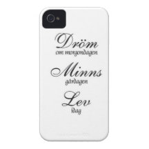 Dröm Minns Lev iPhone 4 Cover