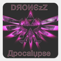 DronezZ Apokalypse-Quadrat-Aufkleber [Alternative]