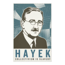 Druck Friedrich von Hayek Vintage poster