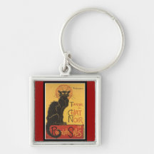 DRUCK LE CHAT NOIR (französisch für "die schwarze  Schlüsselanhänger