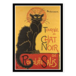 DRUCK LE CHAT NOIR POSTKARTE