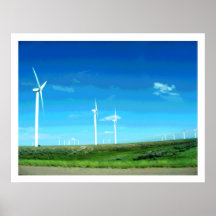 Druck Wyoming-Windkraftanlage-II Posterdrucke