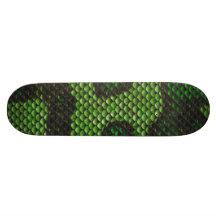 DruckFake-grüne Schlangen-Haut-Camouflage-Art-Entw Skateboard Bretter