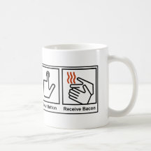 Druckknopf, empfangen Speck-Becher Tasse