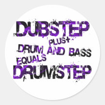 Drumstep Runder Aufkleber