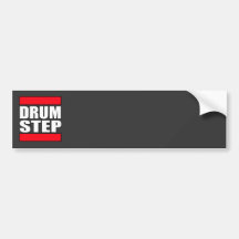 DRUMSTEP Trommel und Baß und Dubstep Autoaufkleber