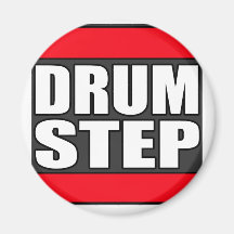 DRUMSTEP Trommel und Baß und Dubstep Kühlschrankmagnet