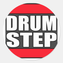 DRUMSTEP Trommel und Baß und Dubstep Sticker