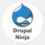 Drupal Ninja Runde Sticker
