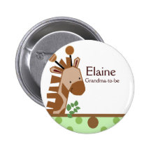 Dschungel-Abenteuer-Giraffe NAMENSSCHILD Gewohnhei Buttons