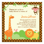 Dschungel-Safari-Babyparty-Einladung