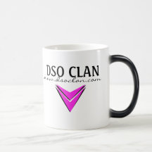 DSO Clan-Logo-Becher - färben Sie änderndes Rosa Tee Tassen