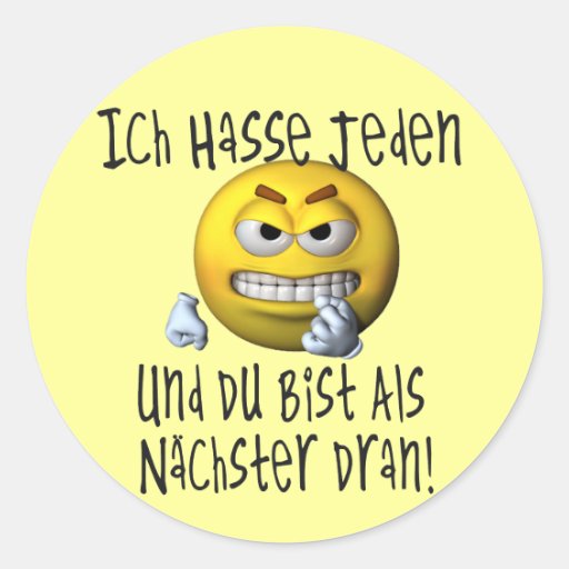 Du bist der Naechste! Stickers Zazzle