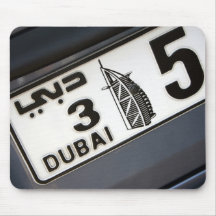 Dubai-Kfz-Kennzeichen Mauspad