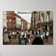 DUBLIN-EINKAUFEN PLAKATDRUCKE