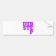 Dubstep Blockletter (lila) Auto Sticker