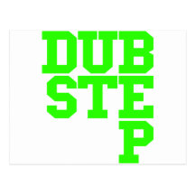Dubstep Blockletter (Limon) Postkarten