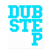 Dubstep Blockletter Postkarten