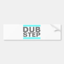 Dubstep cyan-blau auto aufkleber