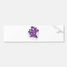 Dubstep FatCap Kush lila Autosticker