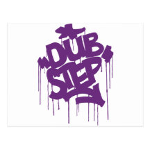 Dubstep FatCap Kush lila Postkarte