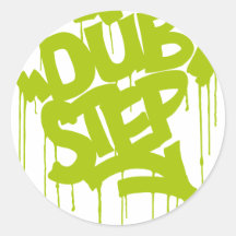 Dubstep FatCap Limon Runder Sticker