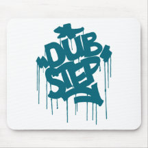 Dubstep FatCap Riff-Blau Mousepad