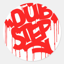 Dubstep FatCap Rot Aufkleber